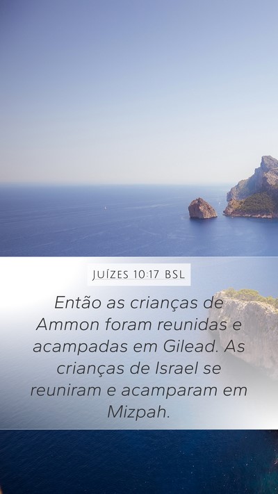 Juízes 10:17 BSL Bible Verse Image