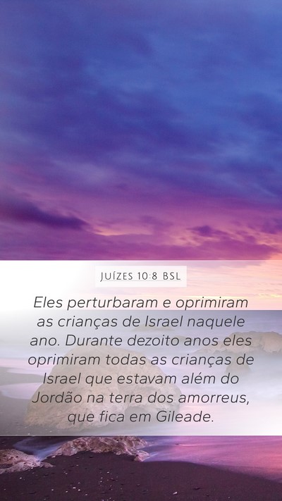 Juízes 10:8 BSL Bible Verse Image