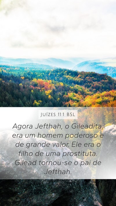 Juízes 11:1 BSL Bible Verse Image