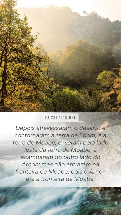 Juízes 11:18 BSL Bible Verse Image