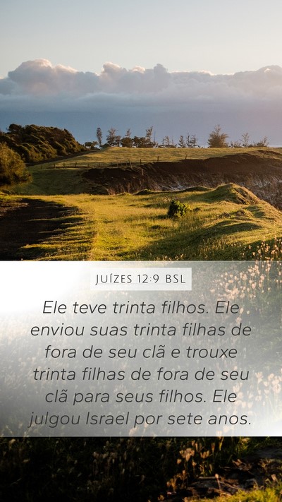 Juízes 12:9 BSL Bible Verse Image