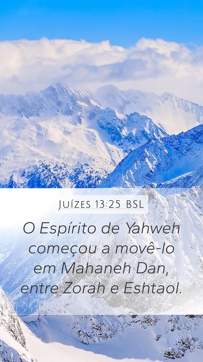 Juízes 13:25 BSL Bible Verse Image