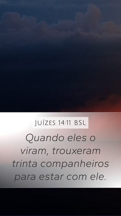 Juízes 14:11 BSL Bible Verse Image