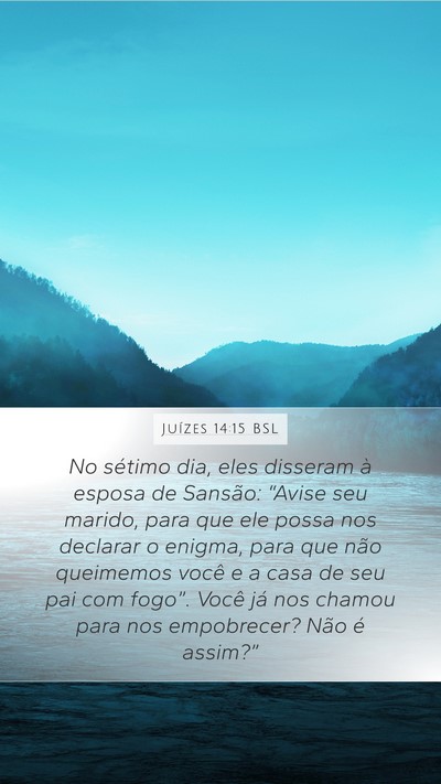 Juízes 14:15 BSL Bible Verse Image