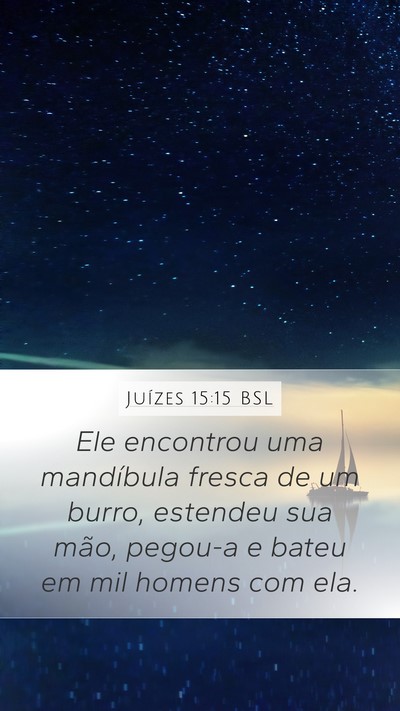 Juízes 15:15 BSL Bible Verse Image