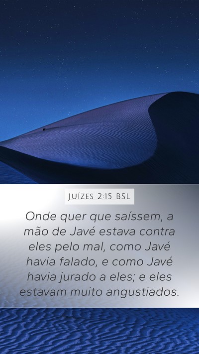 Juízes 2:15 BSL Bible Verse Image