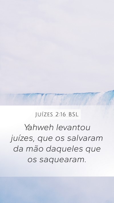 Juízes 2:16 BSL Bible Verse Image