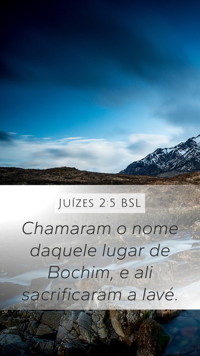 Juízes 2:5 BSL Bible Verse Image