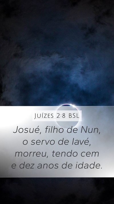 Juízes 2:8 BSL Bible Verse Image