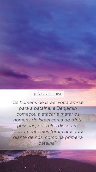 Juízes 20:39 BSL Bible Verse Image