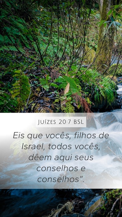Juízes 20:7 BSL Bible Verse Image