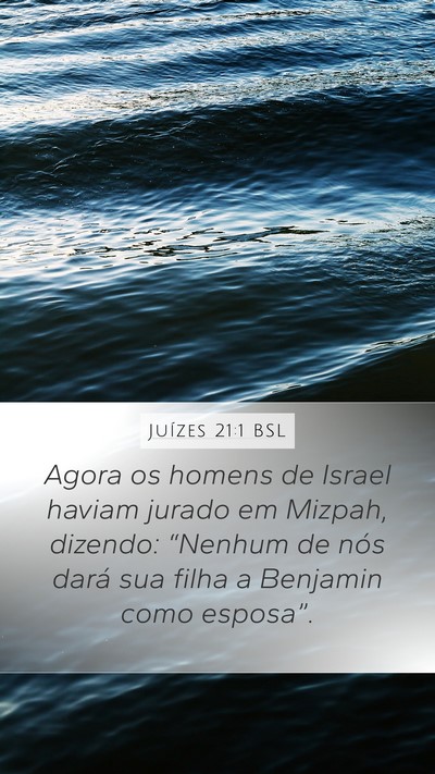 Juízes 21:1 BSL Bible Verse Image