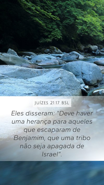 Juízes 21:17 BSL Bible Verse Image