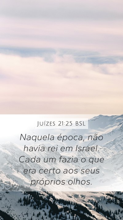 Juízes 21:25 BSL Bible Verse Image