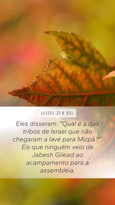 Juízes 21:8 BSL Bible Verse Image
