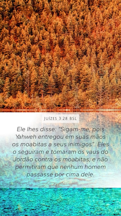 Juízes 3:28 BSL Bible Verse Image
