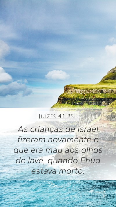 Juízes 4:1 BSL Bible Verse Image