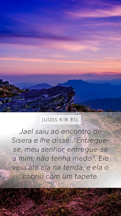 Juízes 4:18 BSL Bible Verse Image
