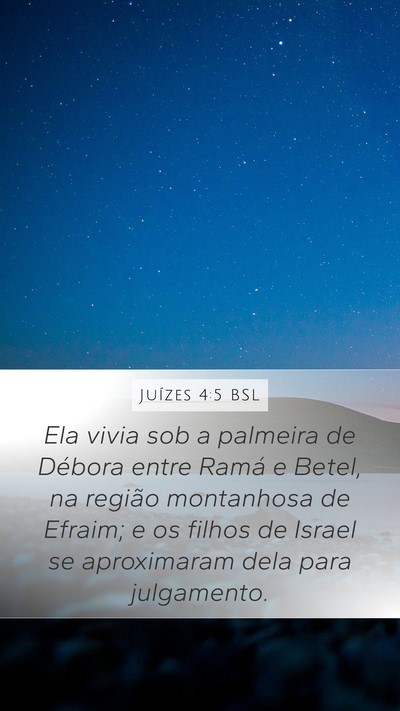 Juízes 4:5 BSL Bible Verse Image