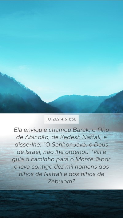 Juízes 4:6 BSL Bible Verse Image