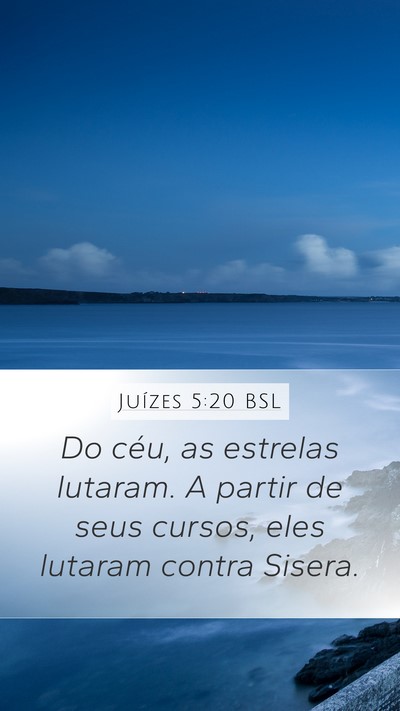 Juízes 5:20 BSL Bible Verse Image
