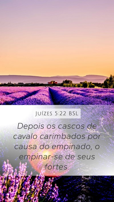 Juízes 5:22 BSL Bible Verse Image