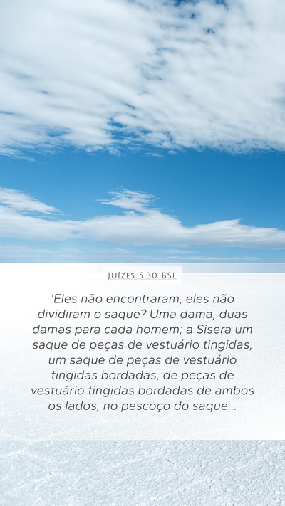 Juízes 5:30 BSL Bible Verse Image