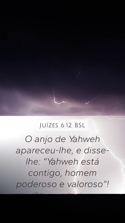 Juízes 6:12 BSL Bible Verse Image