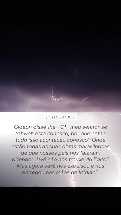 Juízes 6:13 BSL Bible Verse Image