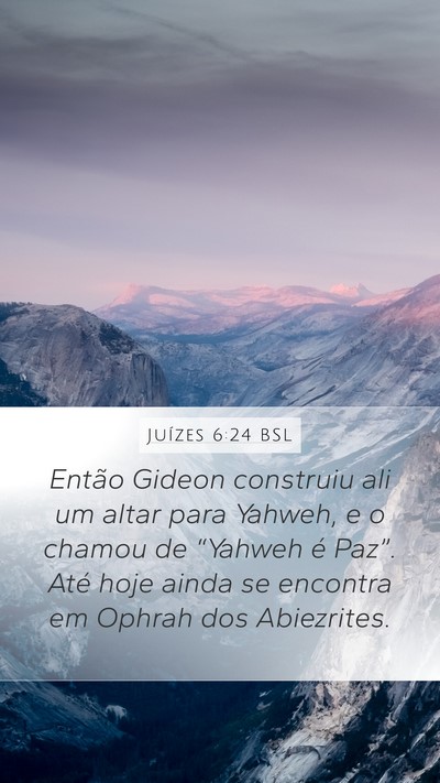 Juízes 6:24 BSL Bible Verse Image
