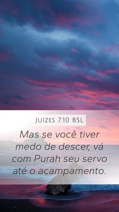 Juízes 7:10 BSL Bible Verse Image