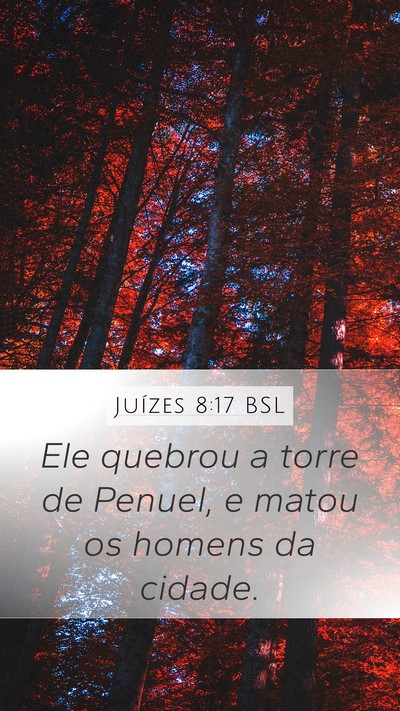 Juízes 8:17 BSL Bible Verse Image