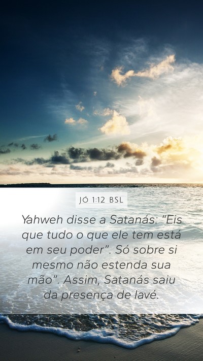 Jó 1:12 BSL Bible Verse Image