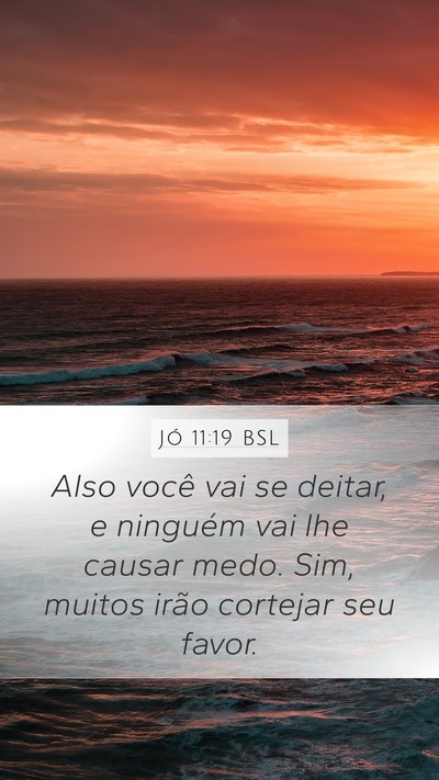 Jó 11:19 BSL Bible Verse Image