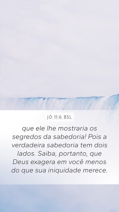 Jó 11:6 BSL Bible Verse Image