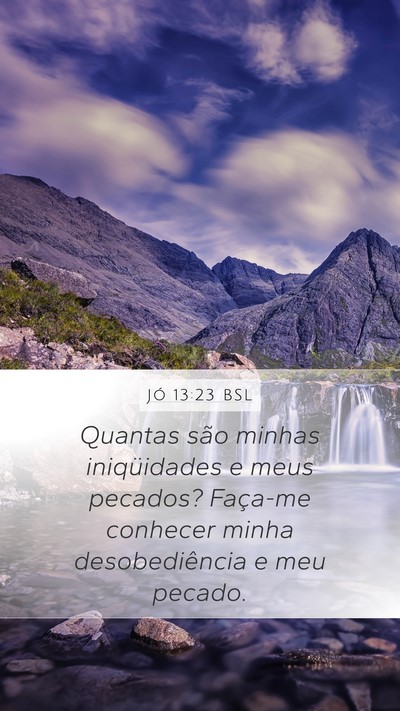 Jó 13:23 BSL Bible Verse Image