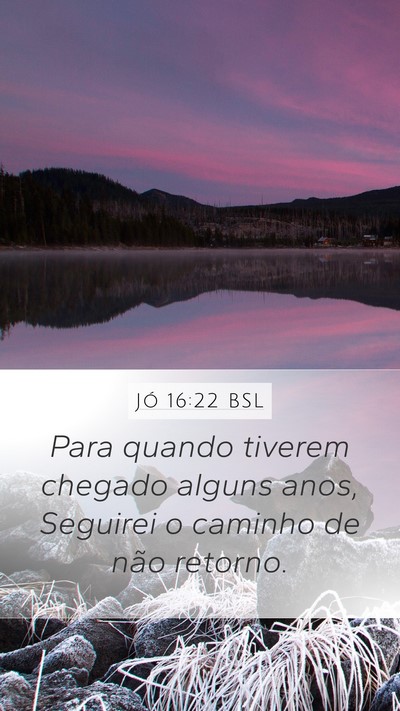 Jó 16:22 BSL Bible Verse Image