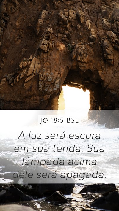 Jó 18:6 BSL Bible Verse Image