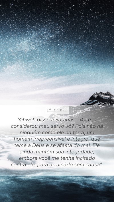 Jó 2:3 BSL Bible Verse Image