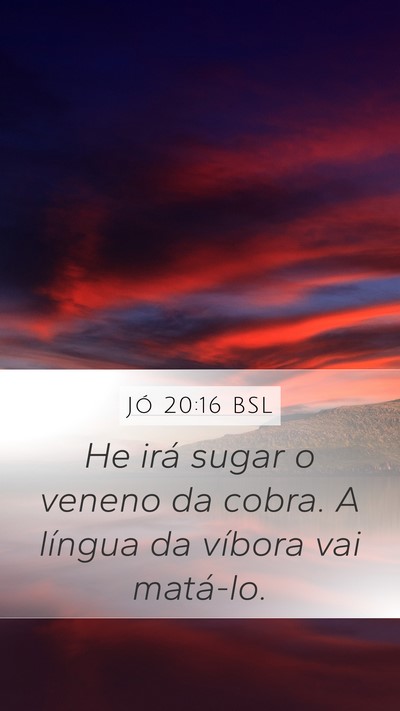 Jó 20:16 BSL Bible Verse Image