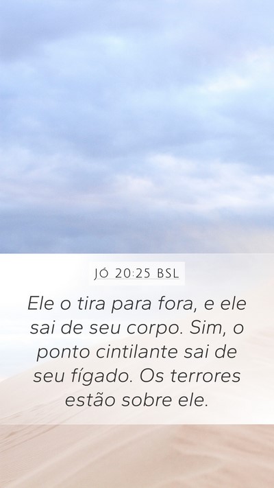 Jó 20:25 BSL Bible Verse Image