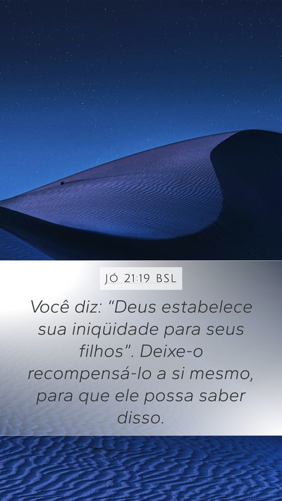 Jó 21:19 BSL Bible Verse Image