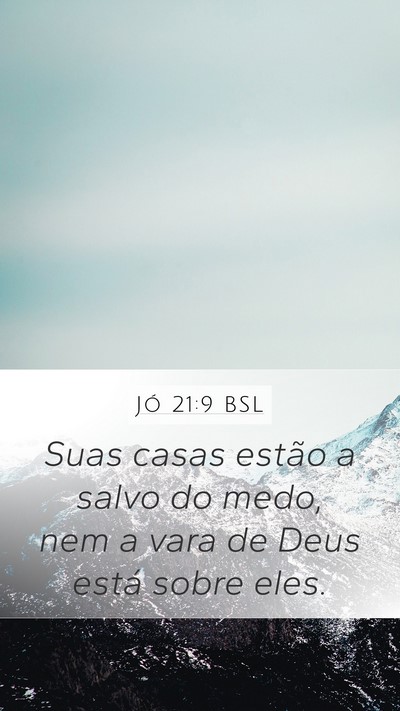 Jó 21:9 BSL Bible Verse Image