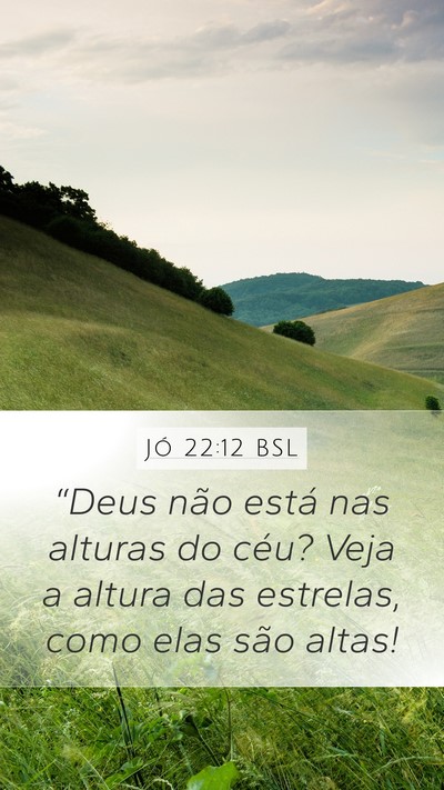 Jó 22:12 BSL Bible Verse Image