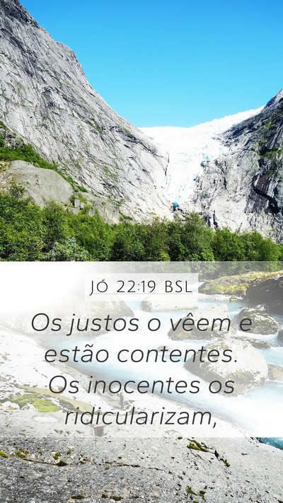 Jó 22:19 BSL Bible Verse Image