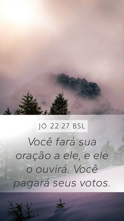 Jó 22:27 BSL Bible Verse Image