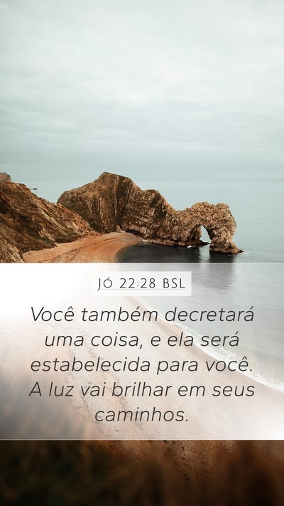 Jó 22:28 BSL Bible Verse Image