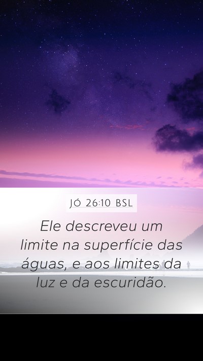 Jó 26:10 BSL Bible Verse Image