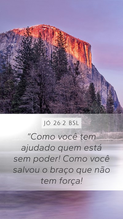 Jó 26:2 BSL Bible Verse Image