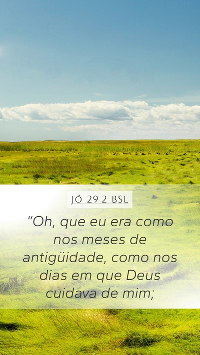 Jó 29:2 BSL Bible Verse Image